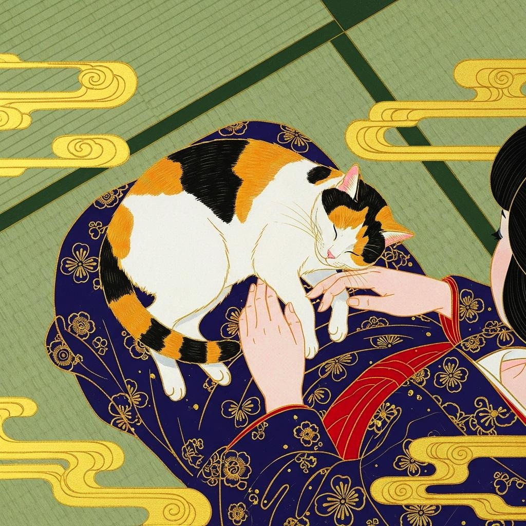 浮世絵・猫十態