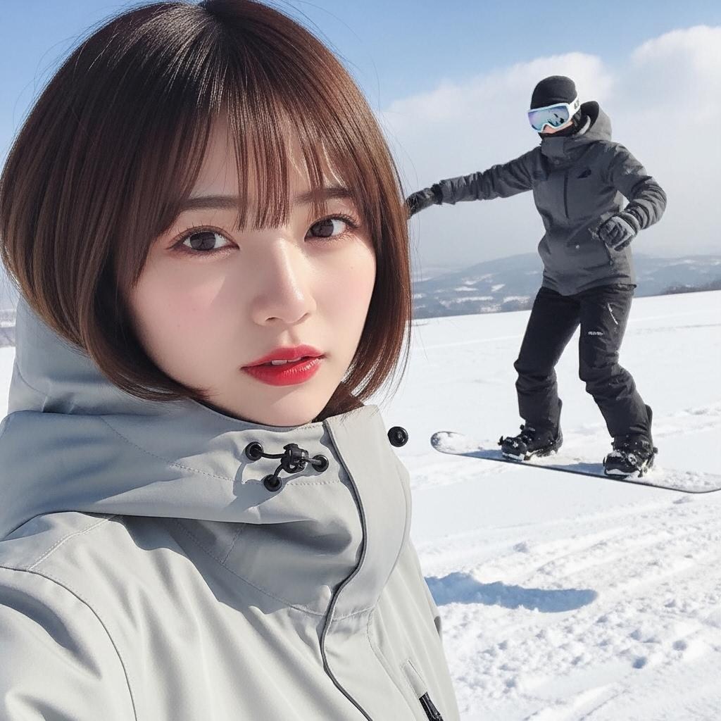 年末はスノボー