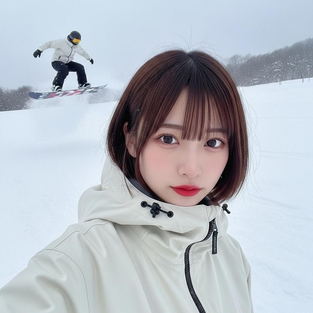 年末はスノボー