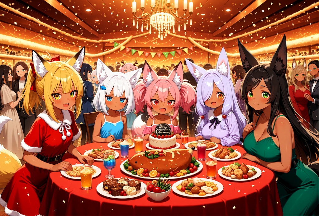 クリスマスパーティーに参加