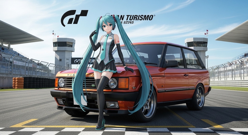 初音ミクとレンジローバー