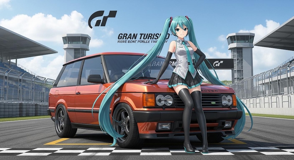 初音ミクとレンジローバー