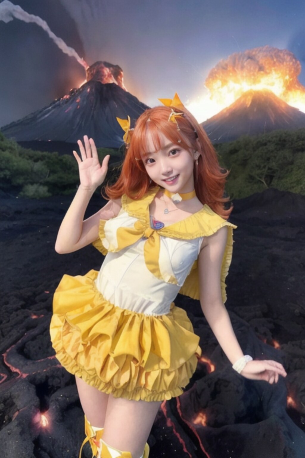 ここは私に任せて早く逃げて！