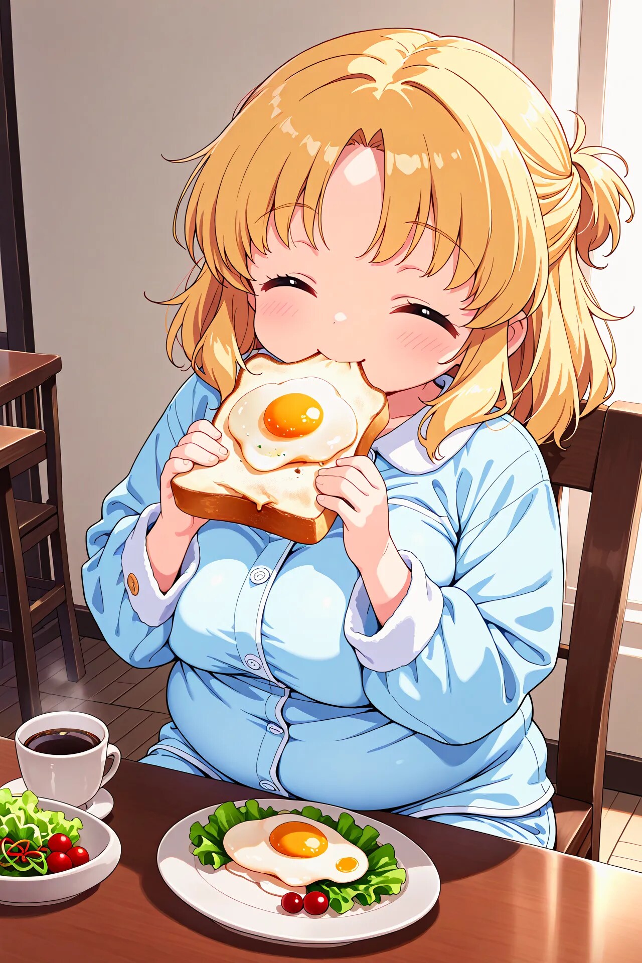 もぐもぐ・・・おはよ！ | の人気AIイラスト・グラビア