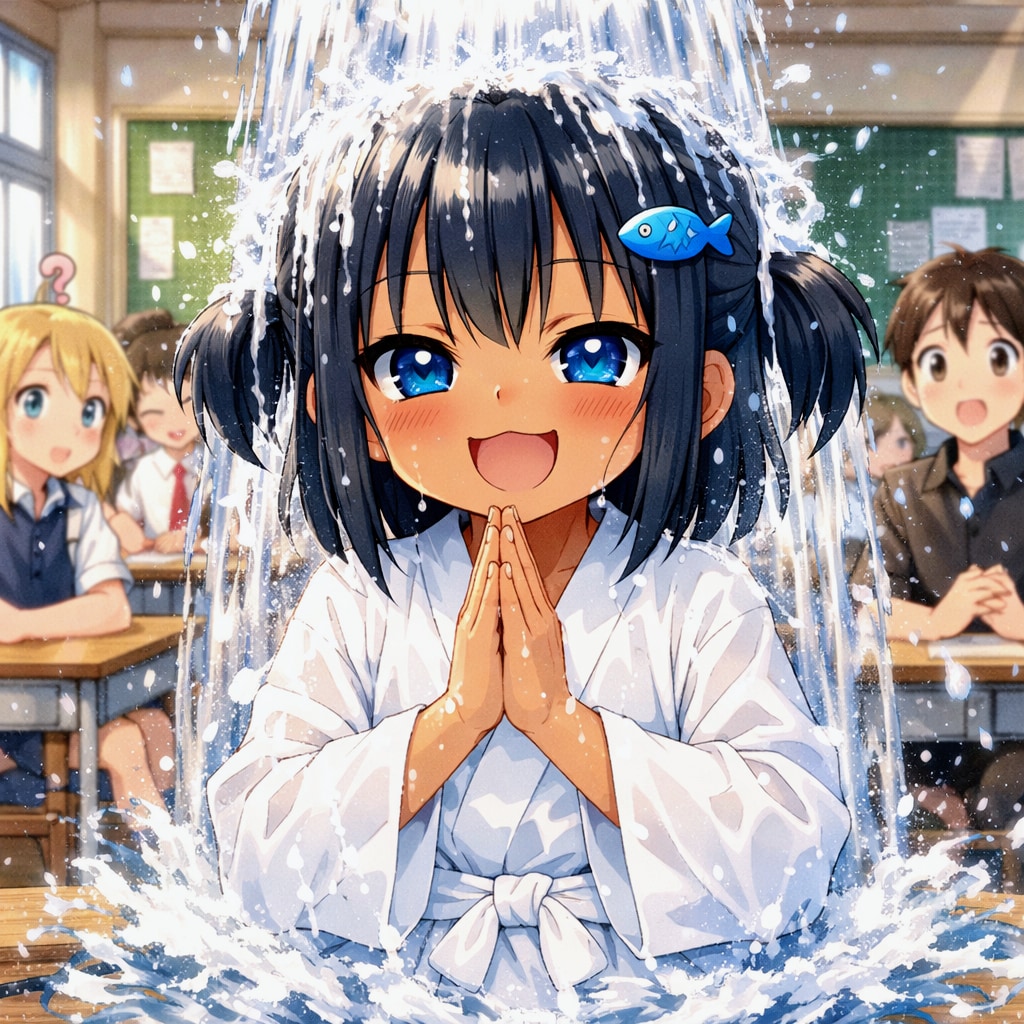 滝行するこなつちゃん | の人気AIイラスト・グラビア