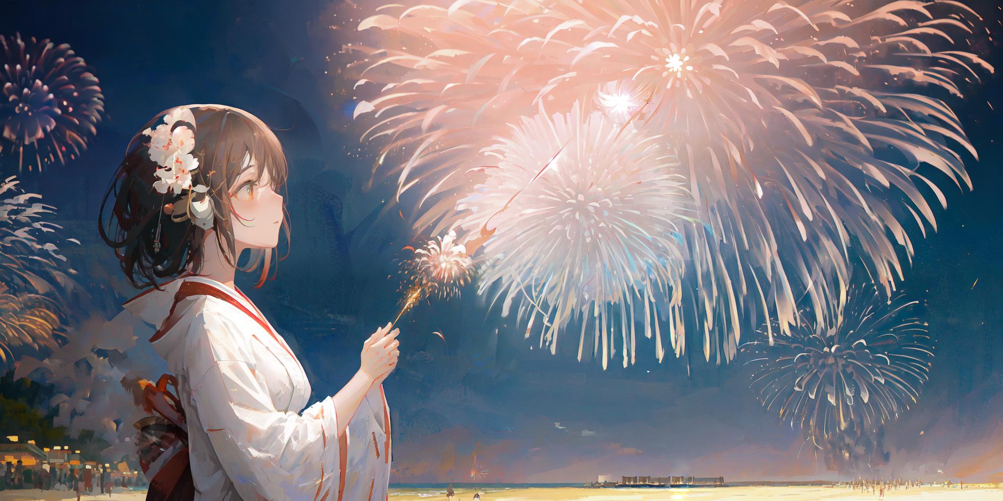 打ち上げた花火