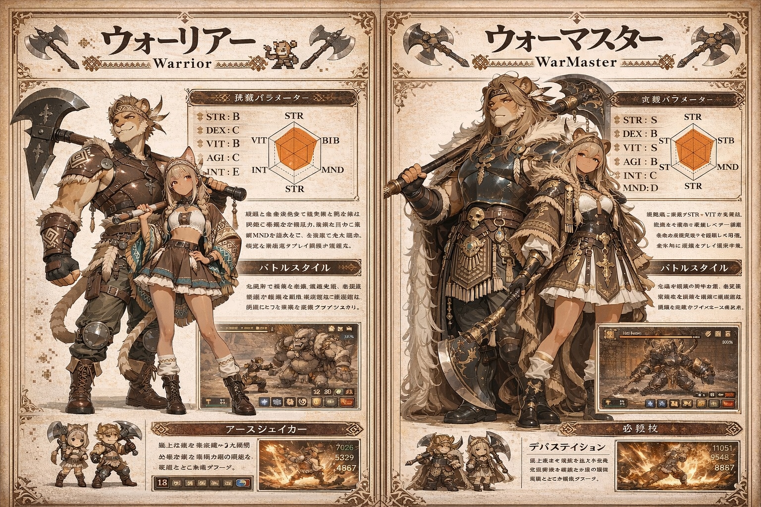 クラスチェンジ -戦士タイプ- | の人気AIイラスト・グラビア