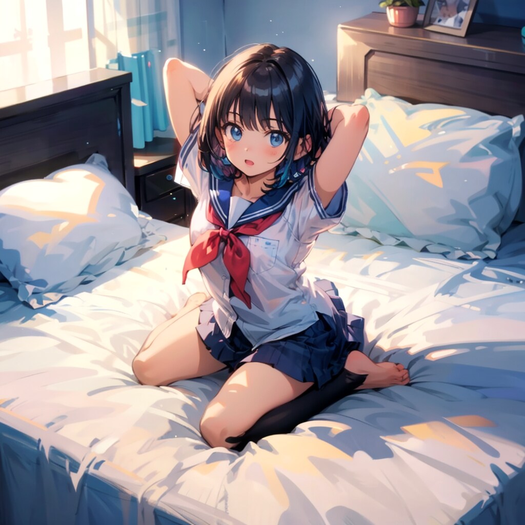 ベッドの上で①