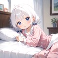 白髪ちゃんa1-寝起き 2枚目