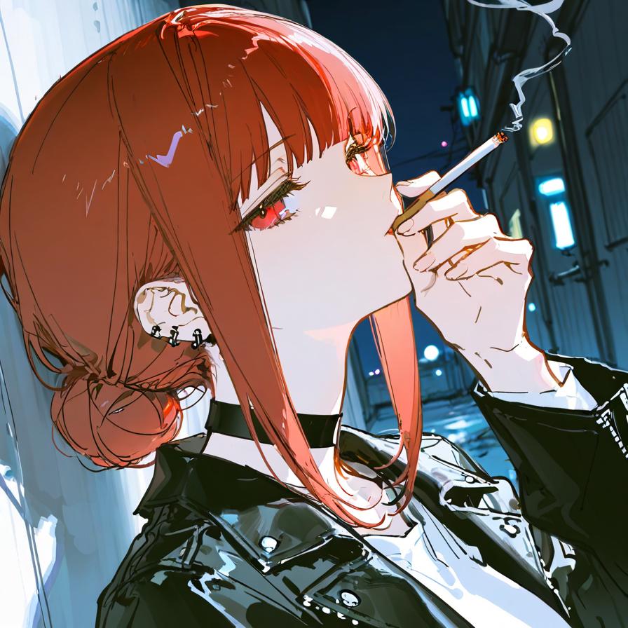 路地裏でもヤニ吸う田山さん🚬 | の人気AIイラスト・グラビア