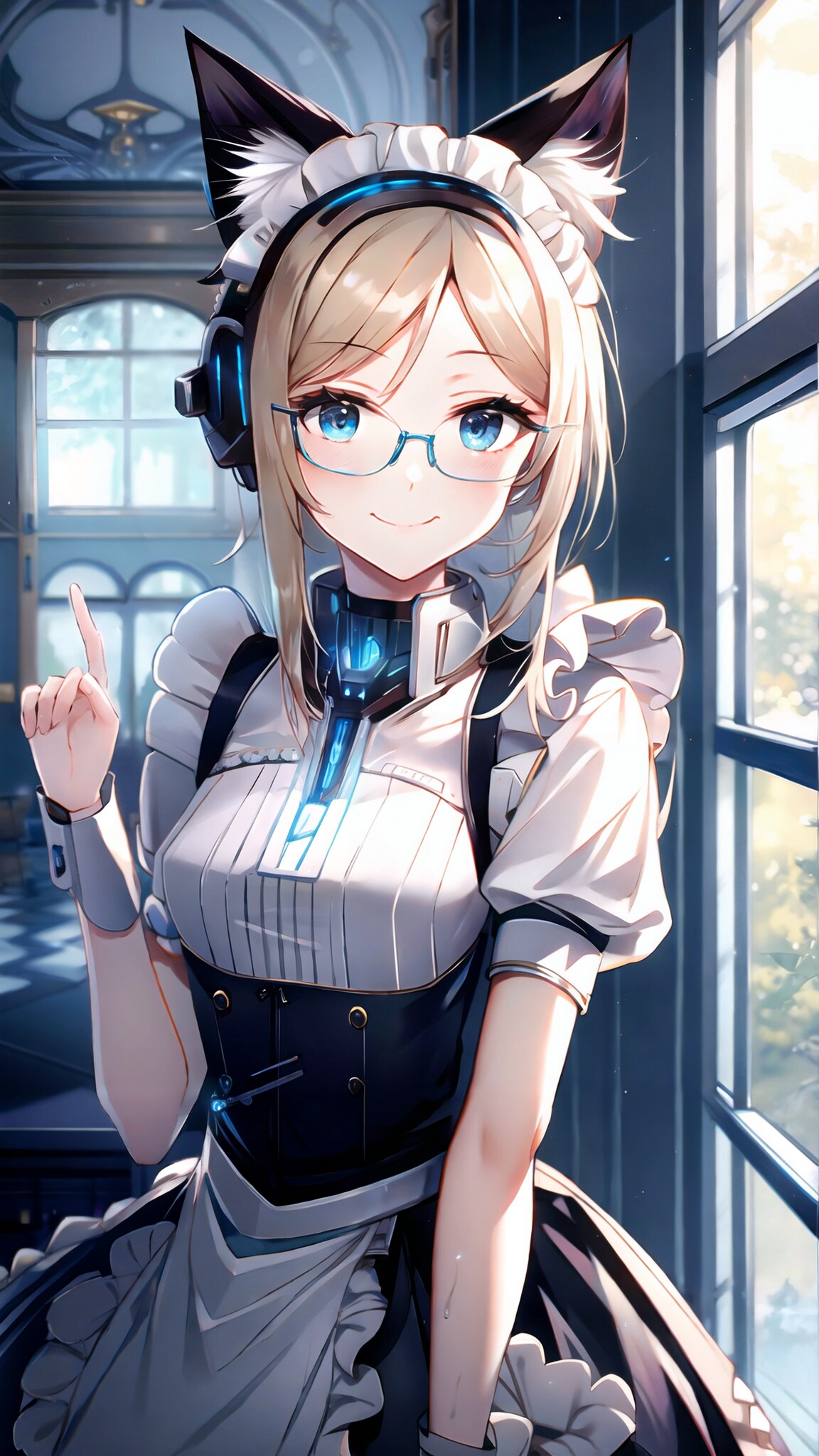 猫耳眼鏡メイドメカ娘