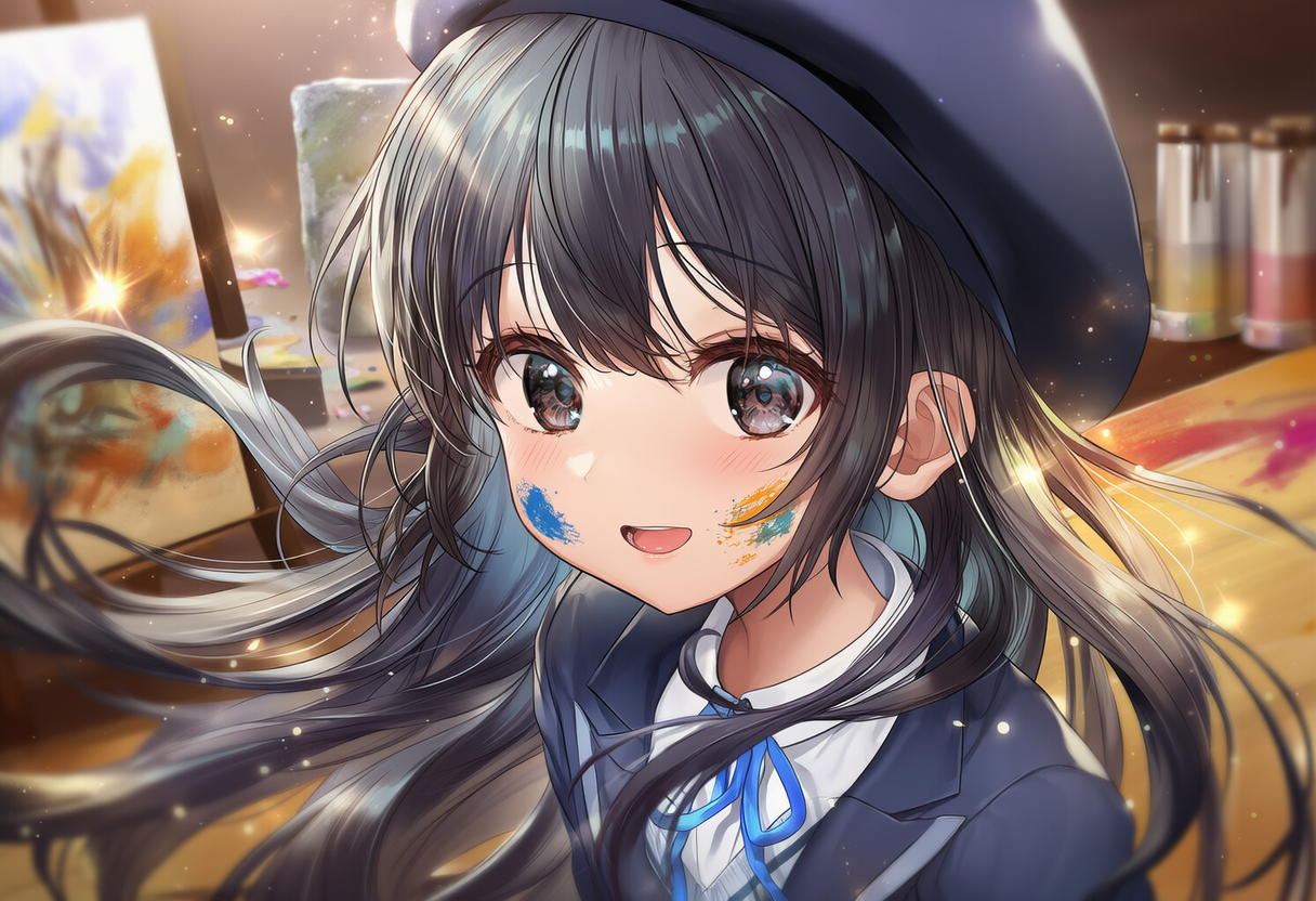 女子高生の体験入部　美術部編 | の人気AIイラスト・グラビア