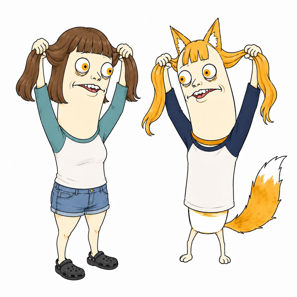 ツーショット。