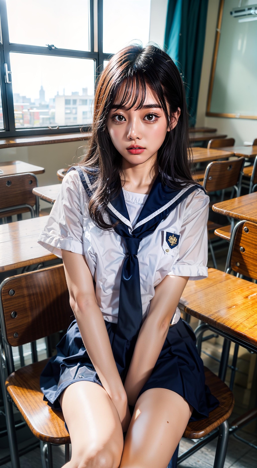 茶髪女子高生
