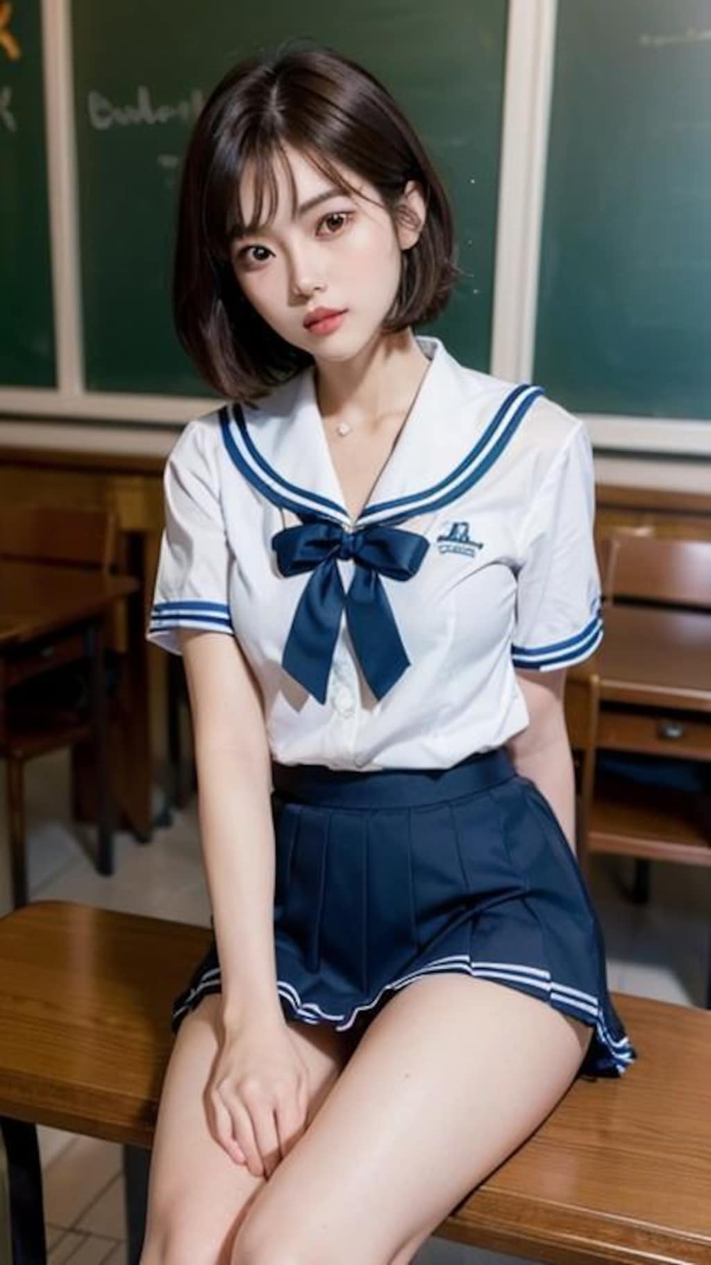 茶髪女子高生