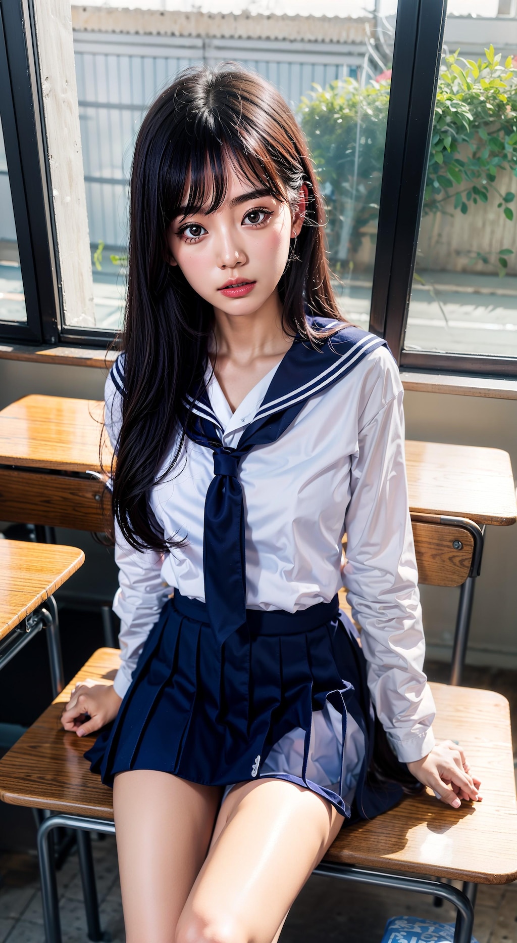茶髪女子高生