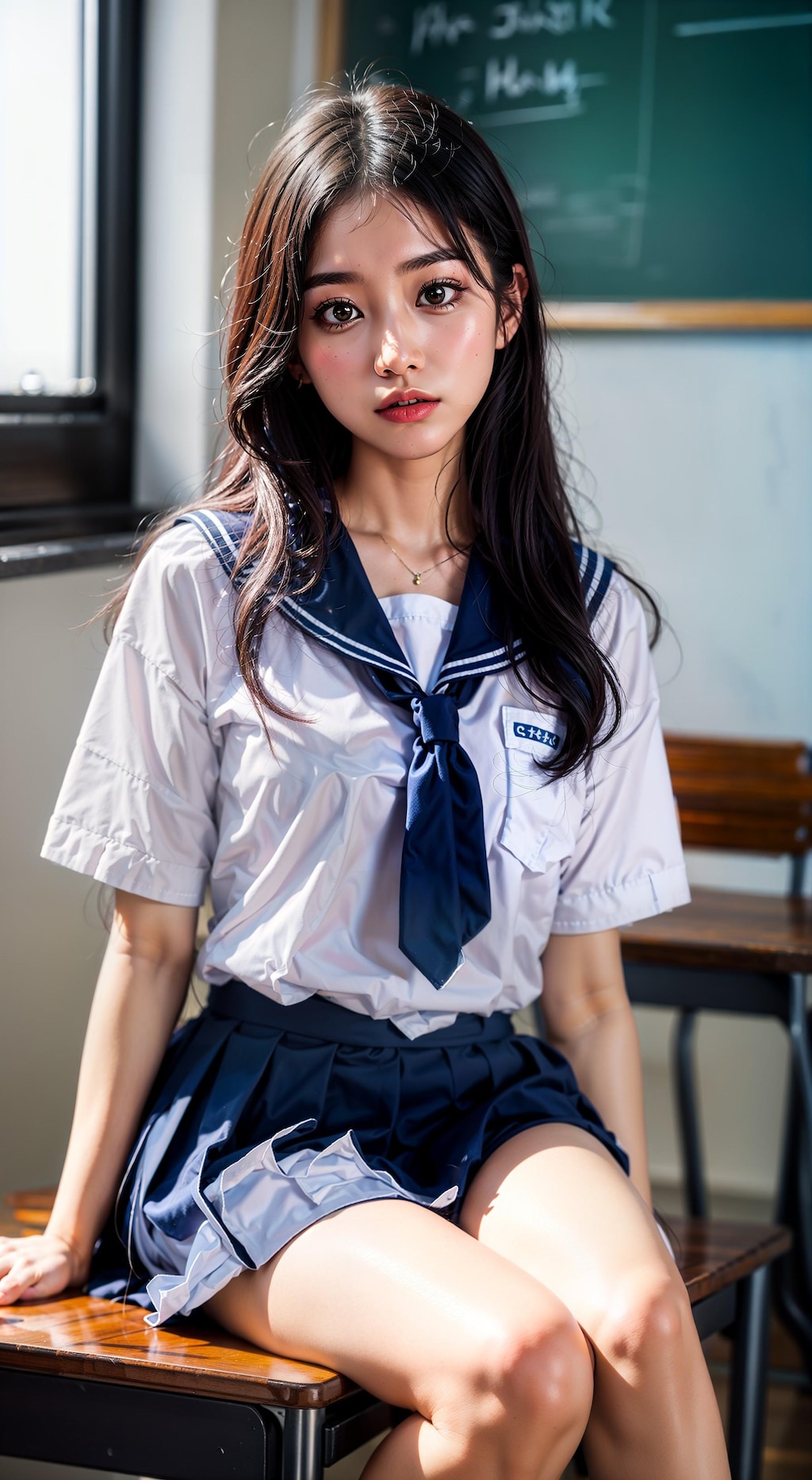 茶髪女子高生