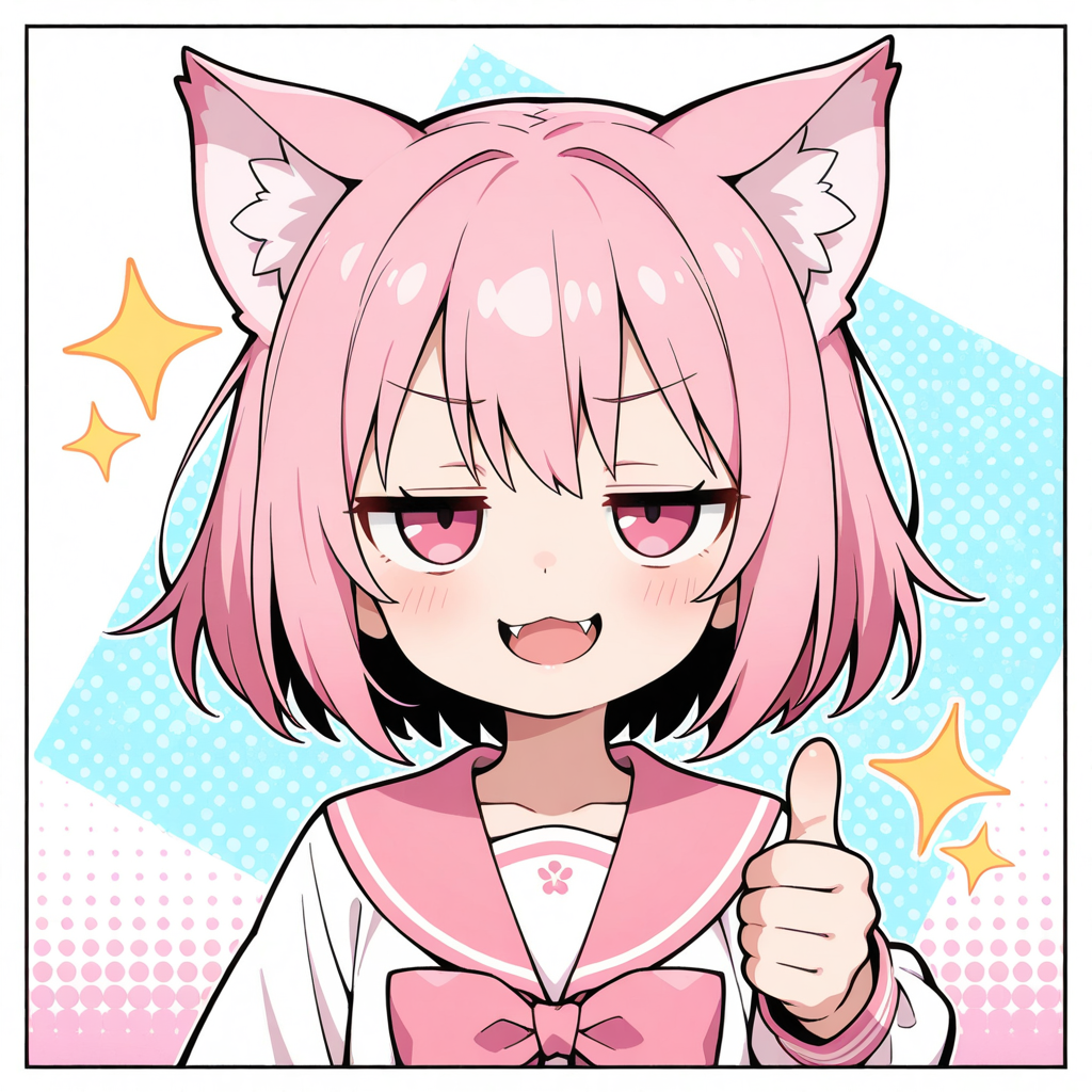 こんにゃに可愛くても、生成されてるんだにゃ♡