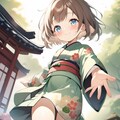 着物を着た少女 6枚目