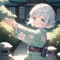 着物を着た少女 3枚目