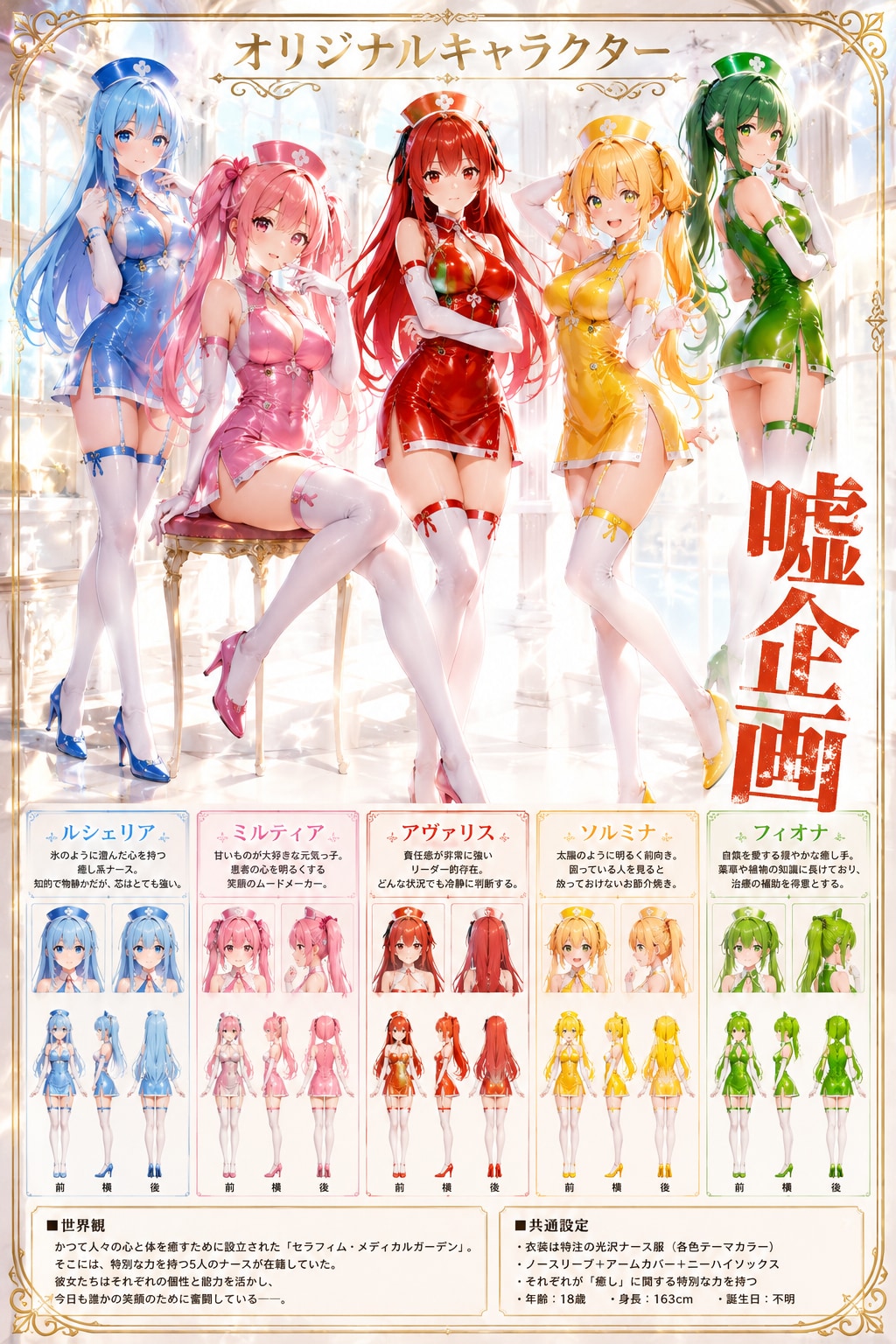 オリジナルキャラクター　ナース服
