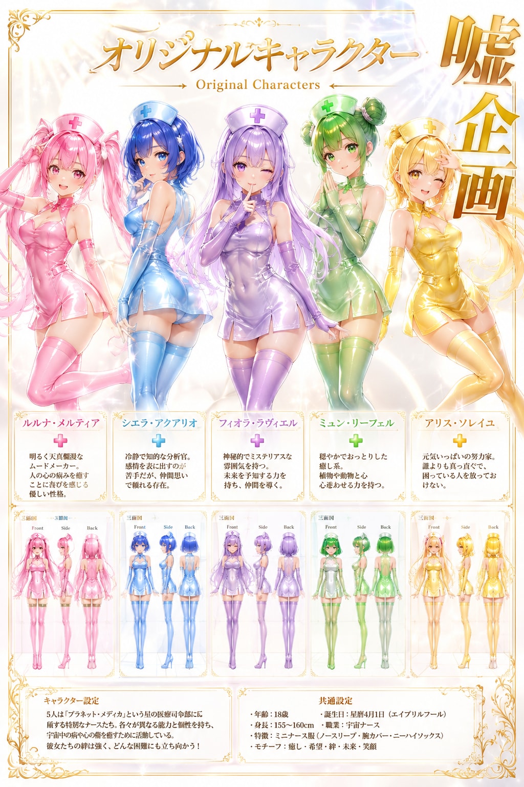 オリジナルキャラクター　ナース服