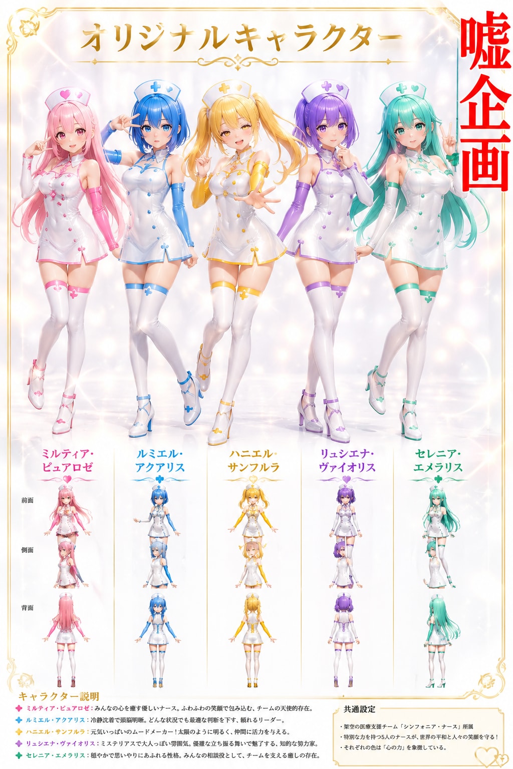 オリジナルキャラクター　ナース服