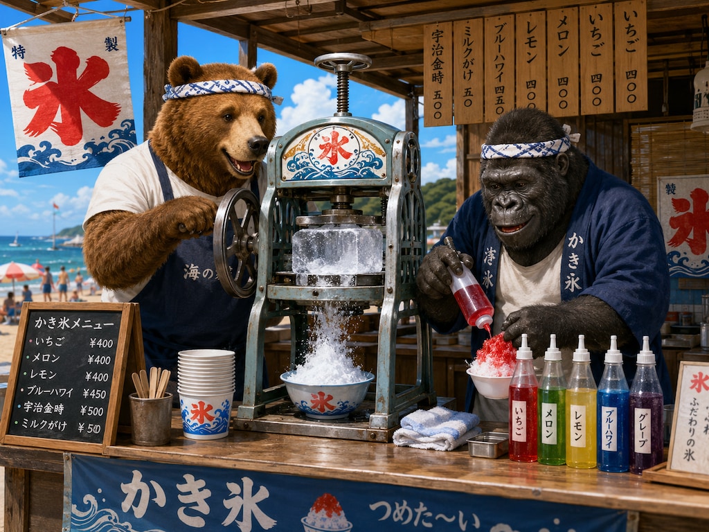 涼を与える