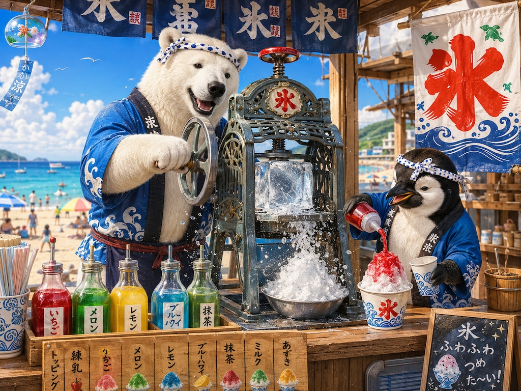 涼を与える