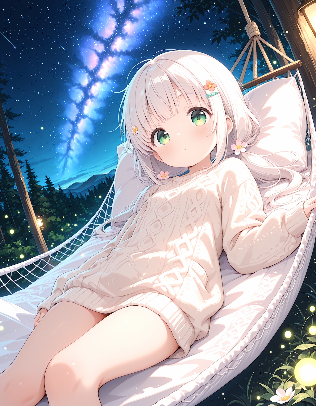 星空のハンモック