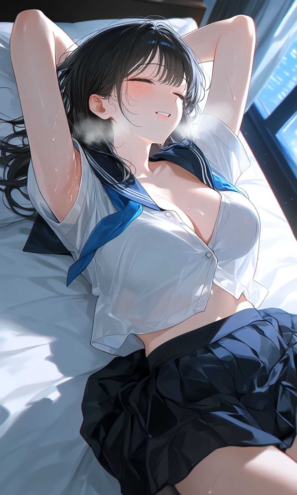 ホテル・制服・ベッド①