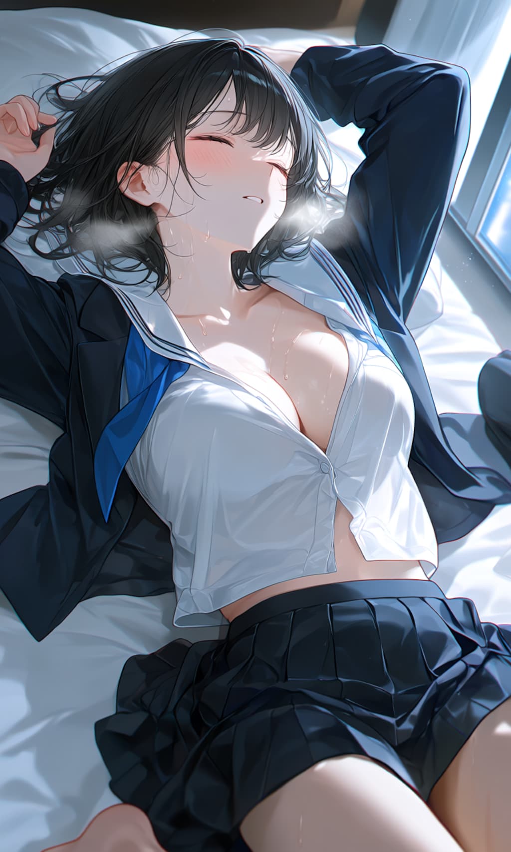 ホテル・制服・ベッド①