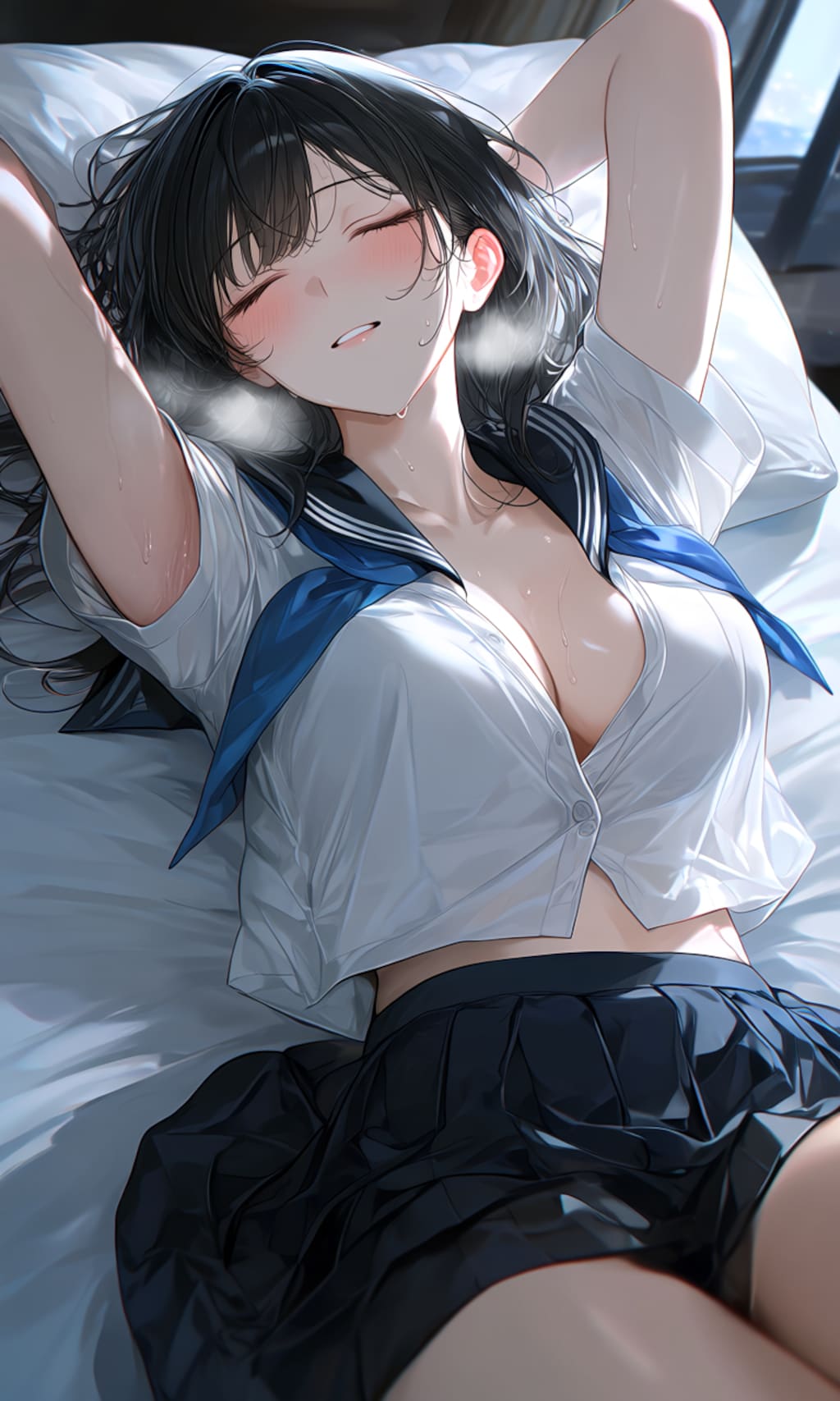 ホテル・制服・ベッド①