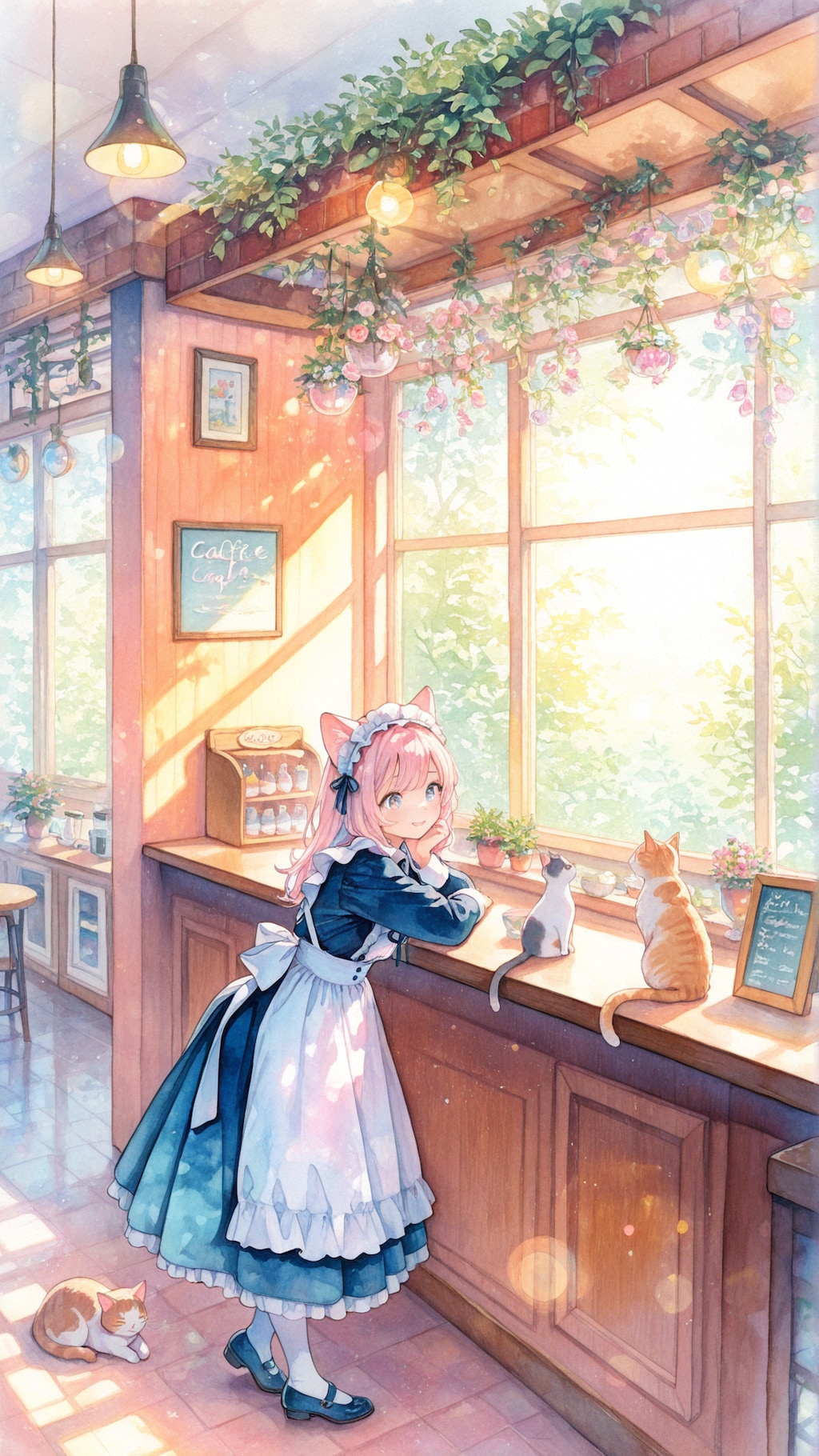 猫耳メイドさんと猫