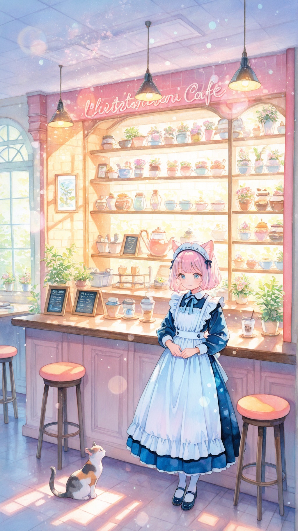 猫耳メイドさんと猫