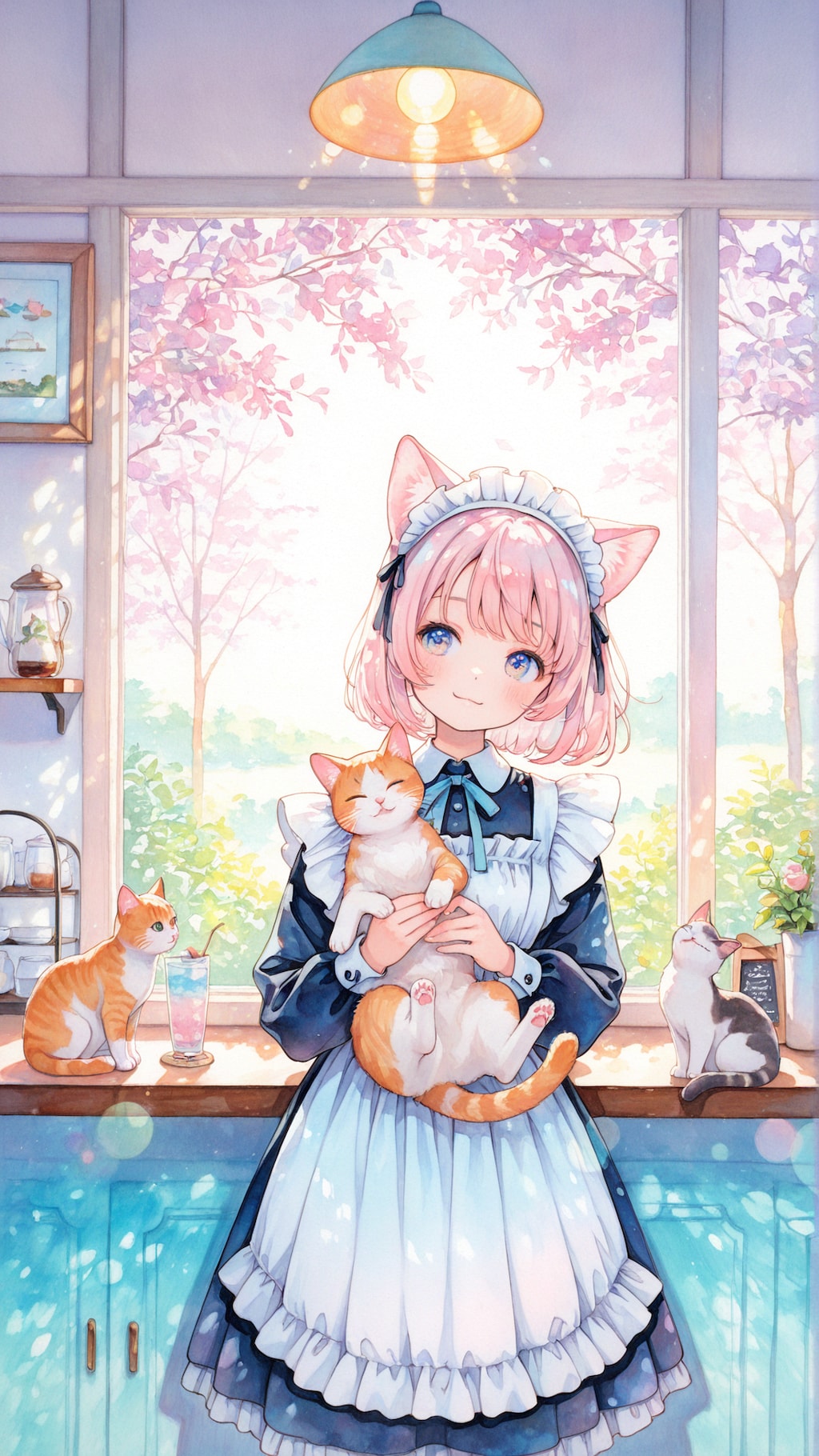 猫耳メイドさんと猫