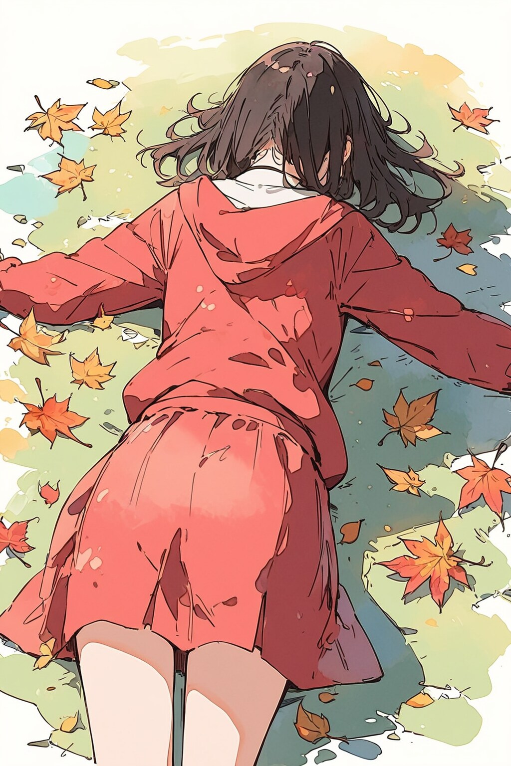 秋を満喫する少女 | の人気AIイラスト・グラビア