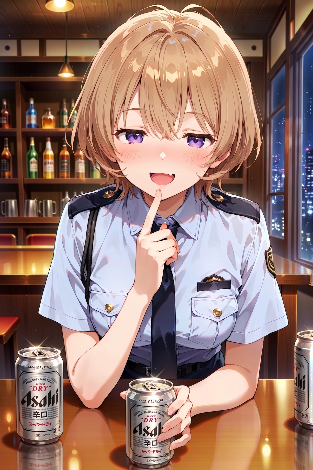 ジト目婦警さんとビール ～乾さつきのドライな日常～ Z523