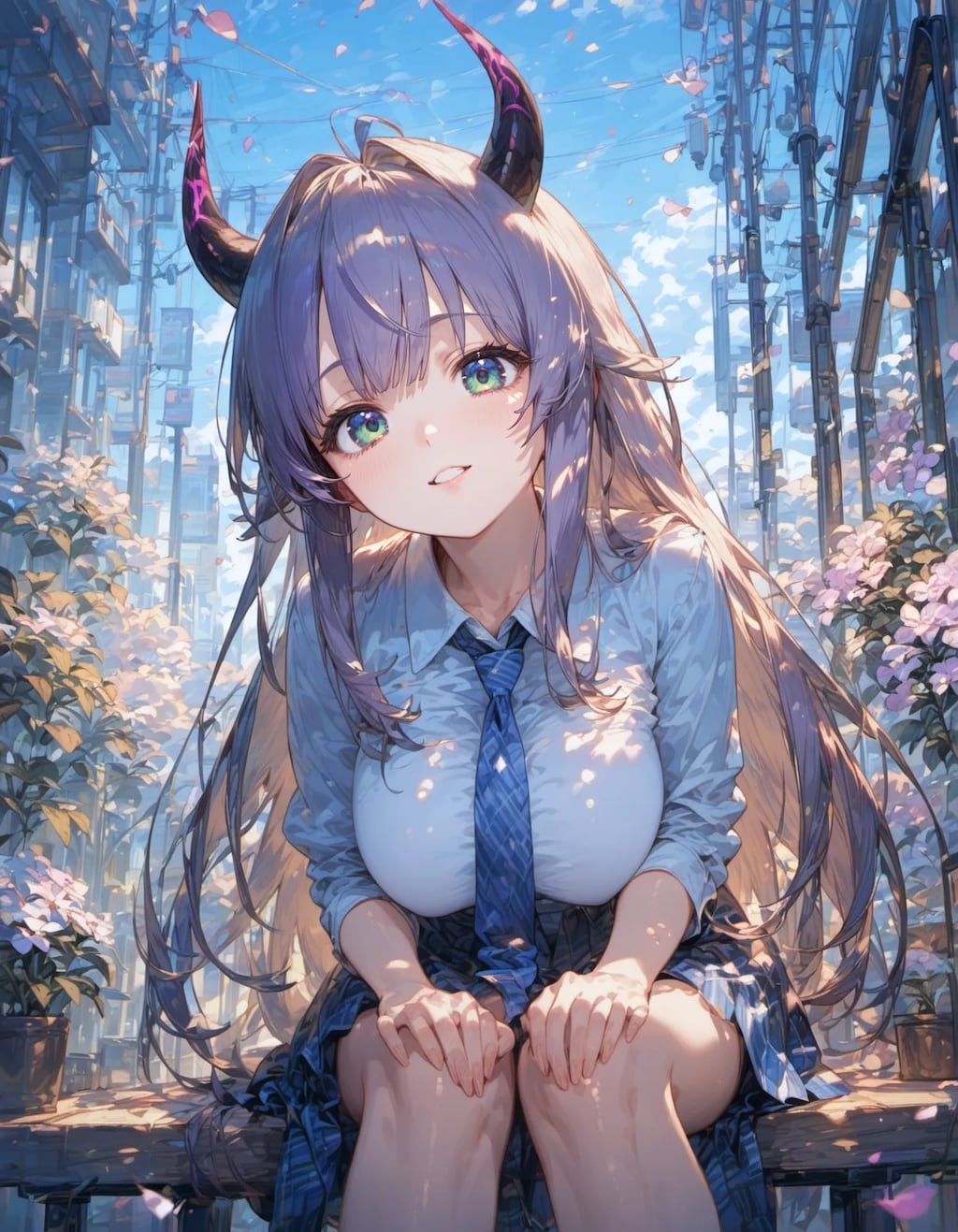Little Devil on the Summer Bench