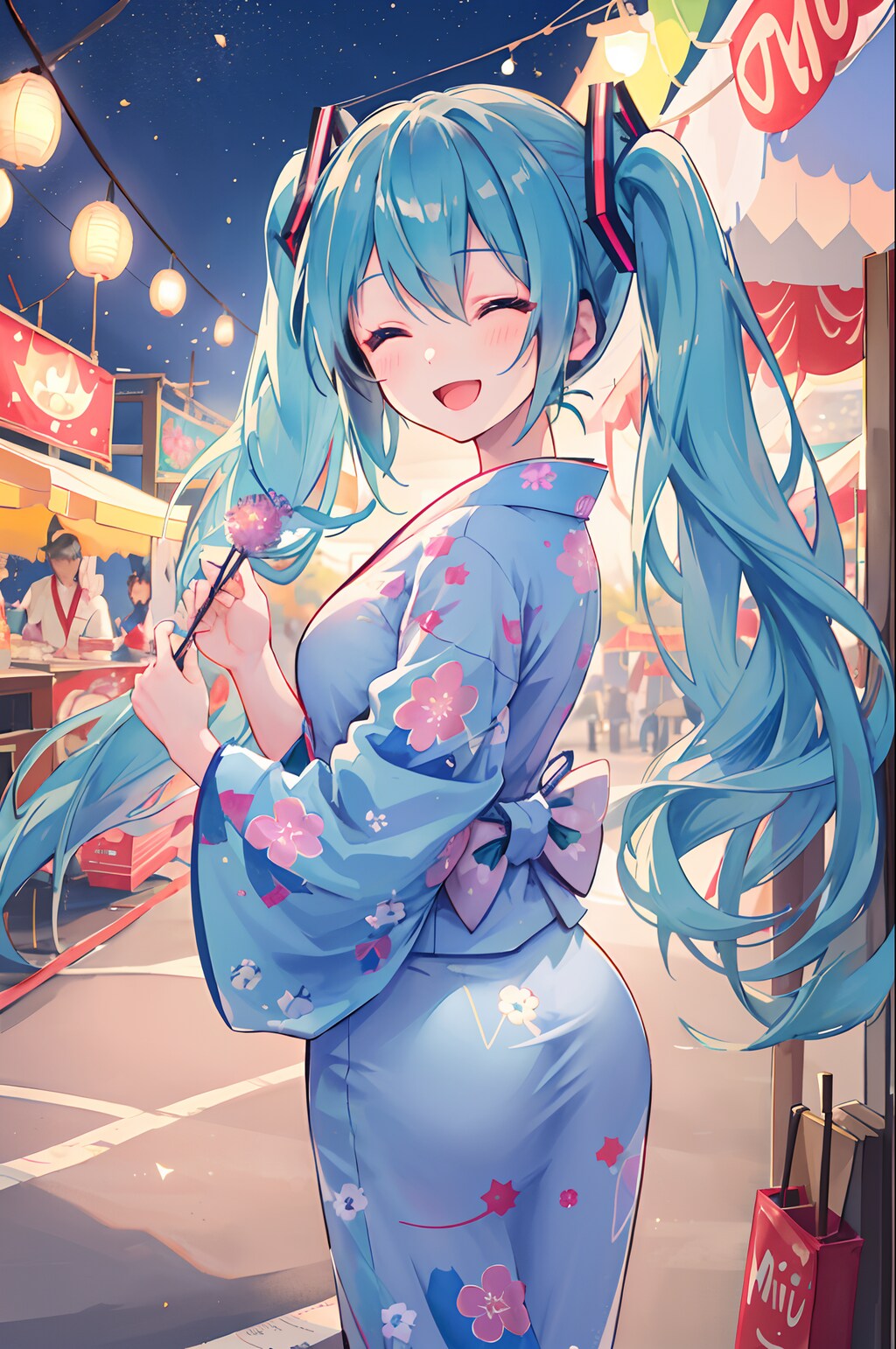 ミクさんとお祭り