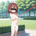 目隠してるから恥ずかしくない……よね? 10枚目