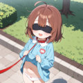 目隠してるから恥ずかしくない……よね? 5枚目