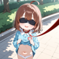 目隠してるから恥ずかしくない……よね? 6枚目