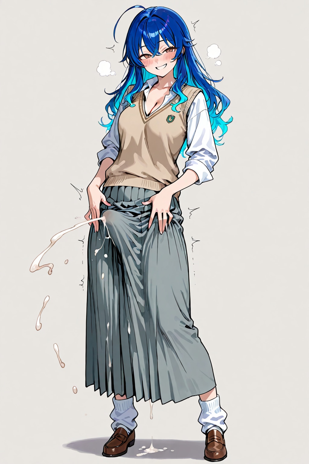 Nutting in a long skirt