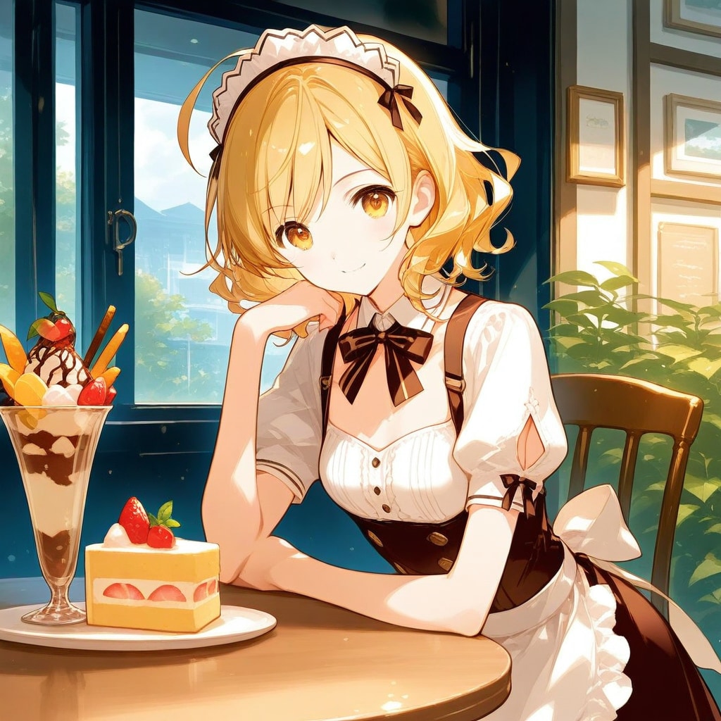 カフェ定員【うちの子ユイ】