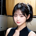 黒ドレスLoraでポロリ 11枚目