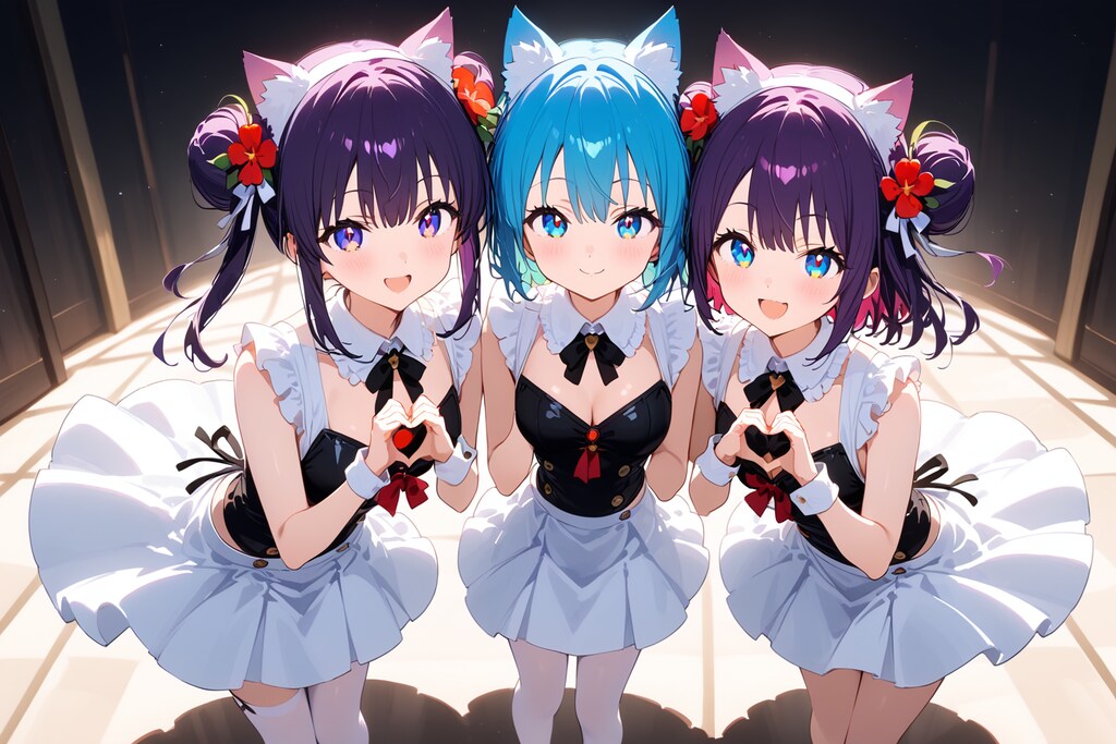 狼耳アイドル、三重奏