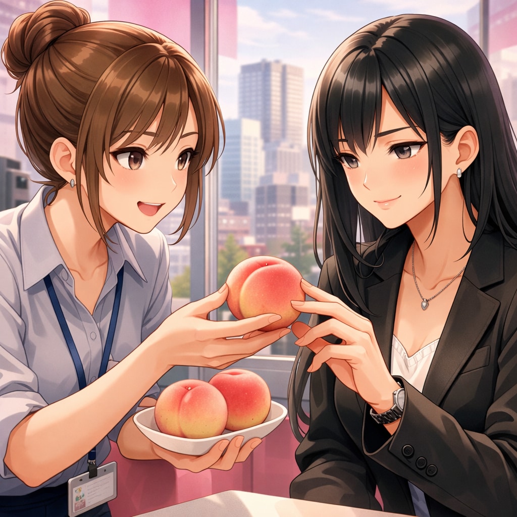 甘いですよ。（やまなし桃の日）