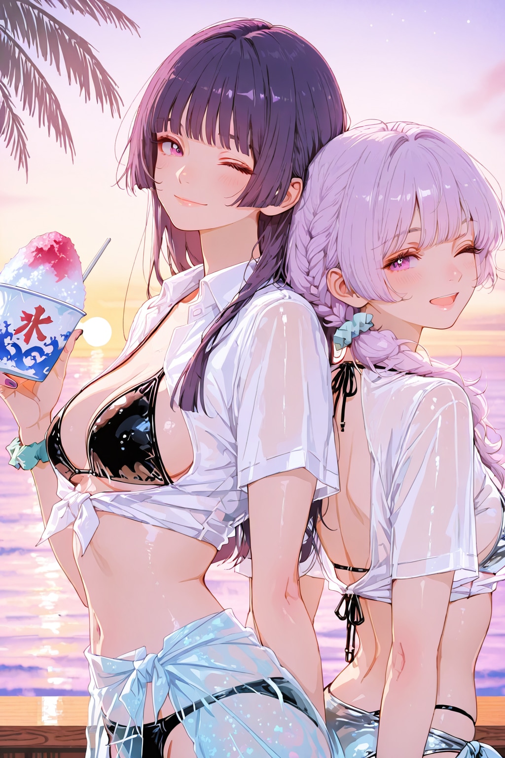 期間限定モデルのAPRICOTを絵梨奈ちゃん❤️芹奈さん❤️姉妹の水着姿❤️〜2026年Version❤️〜で生成しました❤️