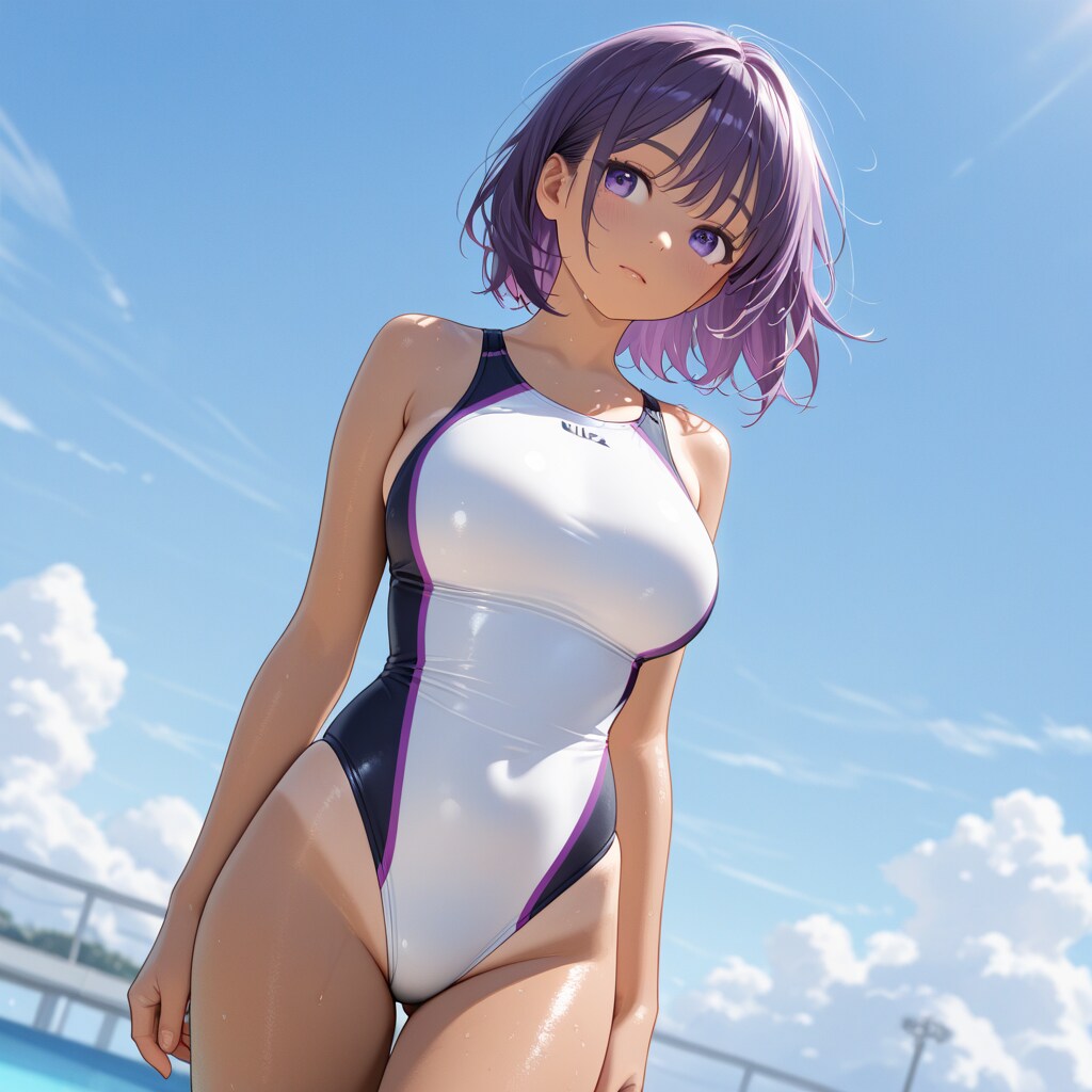 青と白
